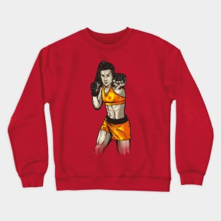 mma woman strong Crewneck Sweatshirt